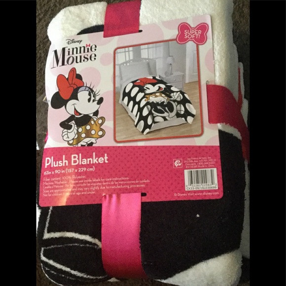Disney Minnie Mouse /'Rock the Dots/' 40/" x 50/" Silky Soft Throw